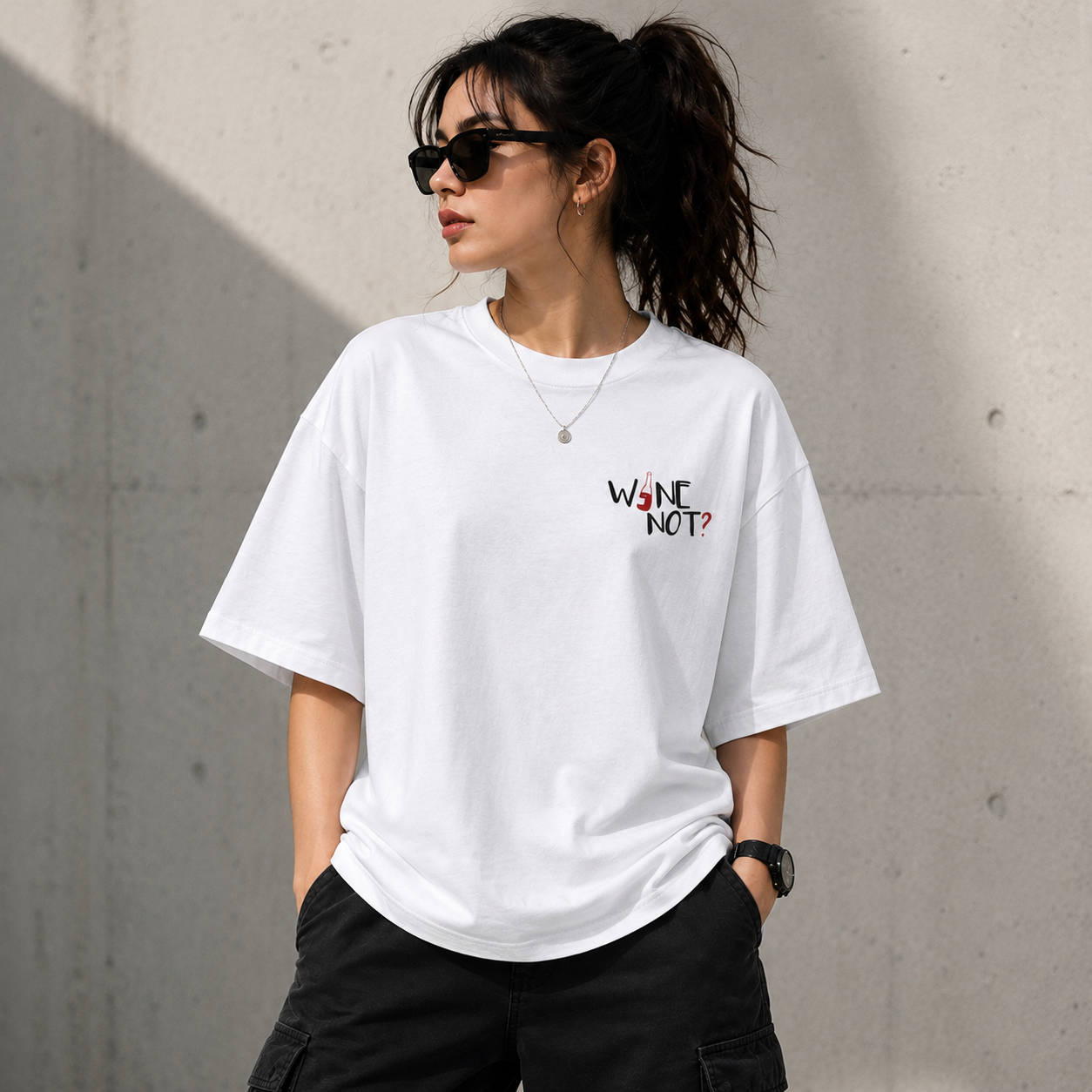 HOP Wine Not? Oversized T-Shirt