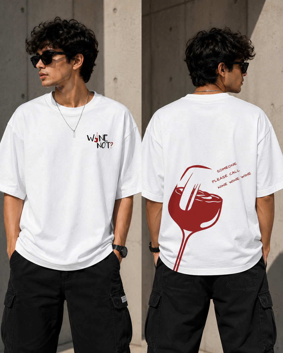 HOP Wine Not? Oversized T-Shirt