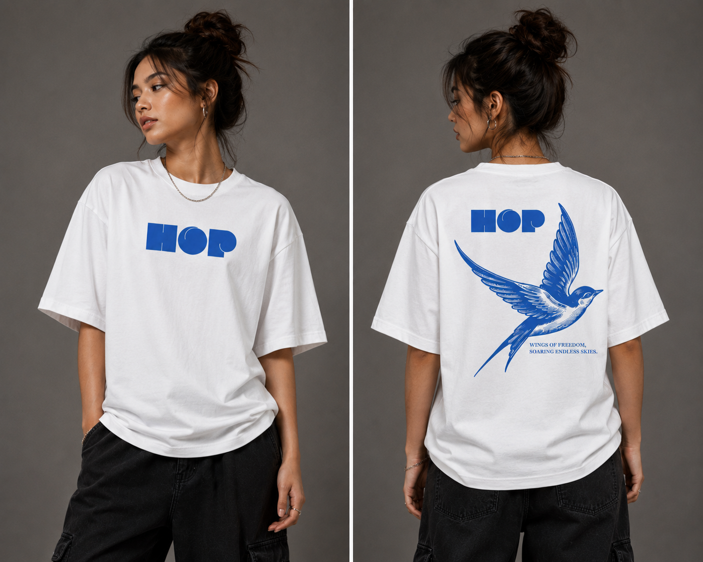 HOP – Wings of Freedom Oversized Tee