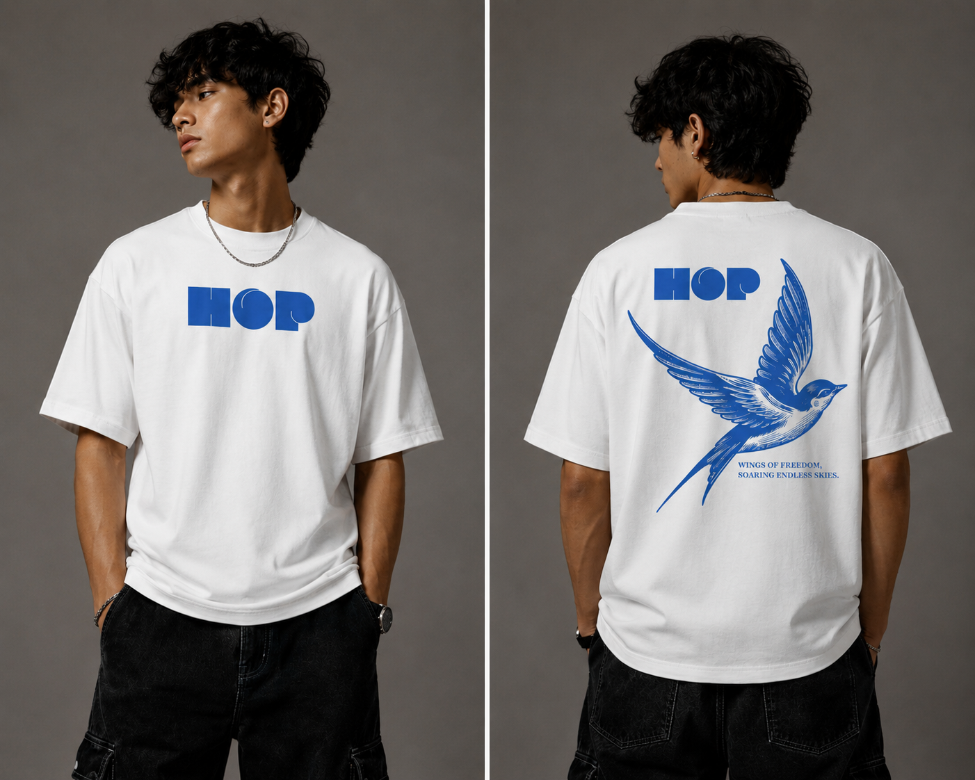 HOP – Wings of Freedom Oversized Tee