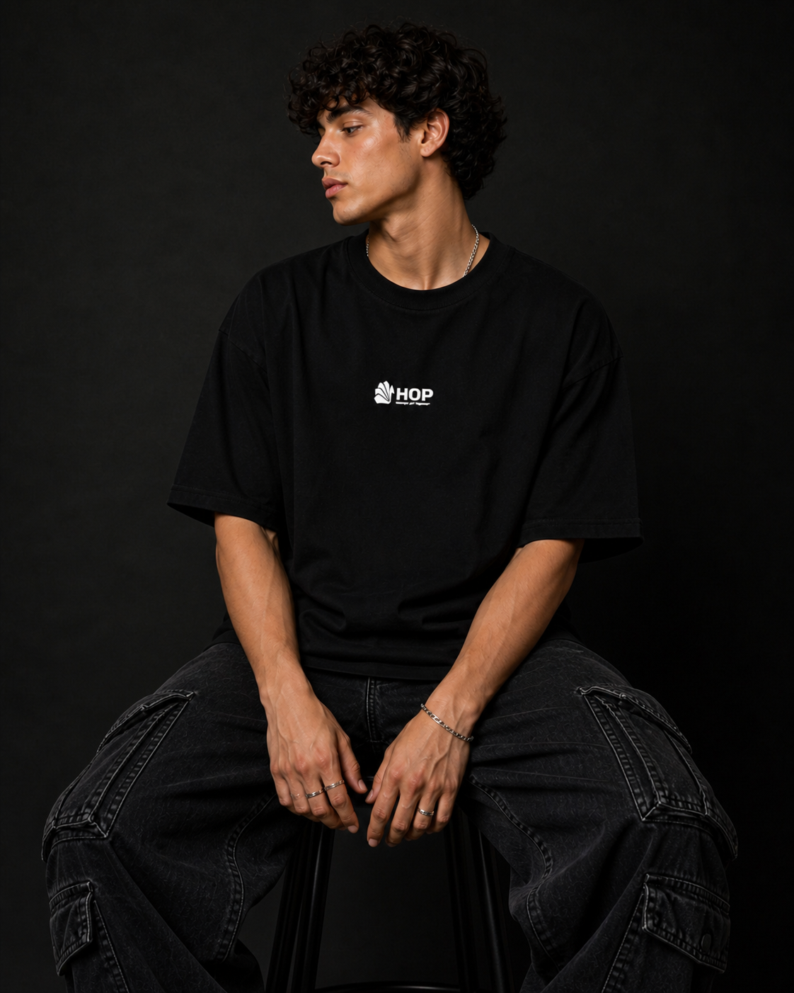 HOP aesthetic Japanese culture code Dragon Oversized Tee