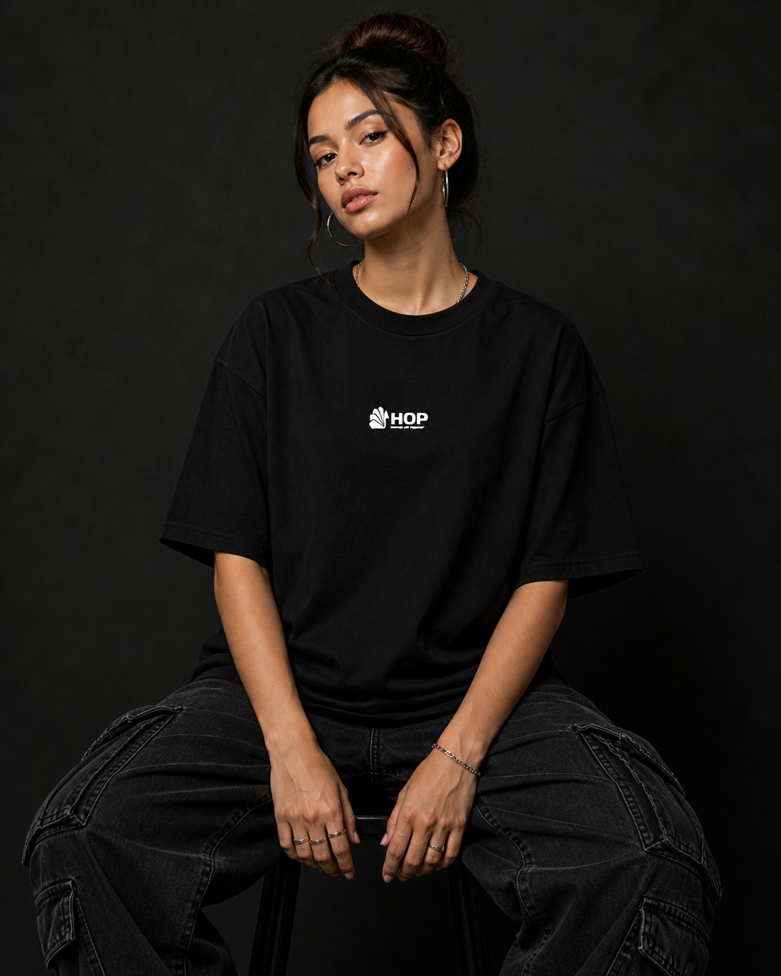 HOP aesthetic Japanese culture code Dragon Oversized Tee