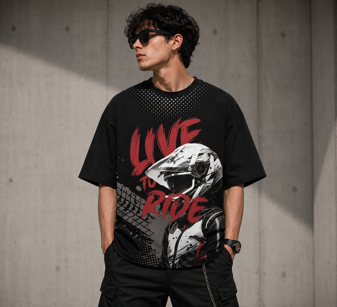 HOP Live To Ride Oversized T-Shirt