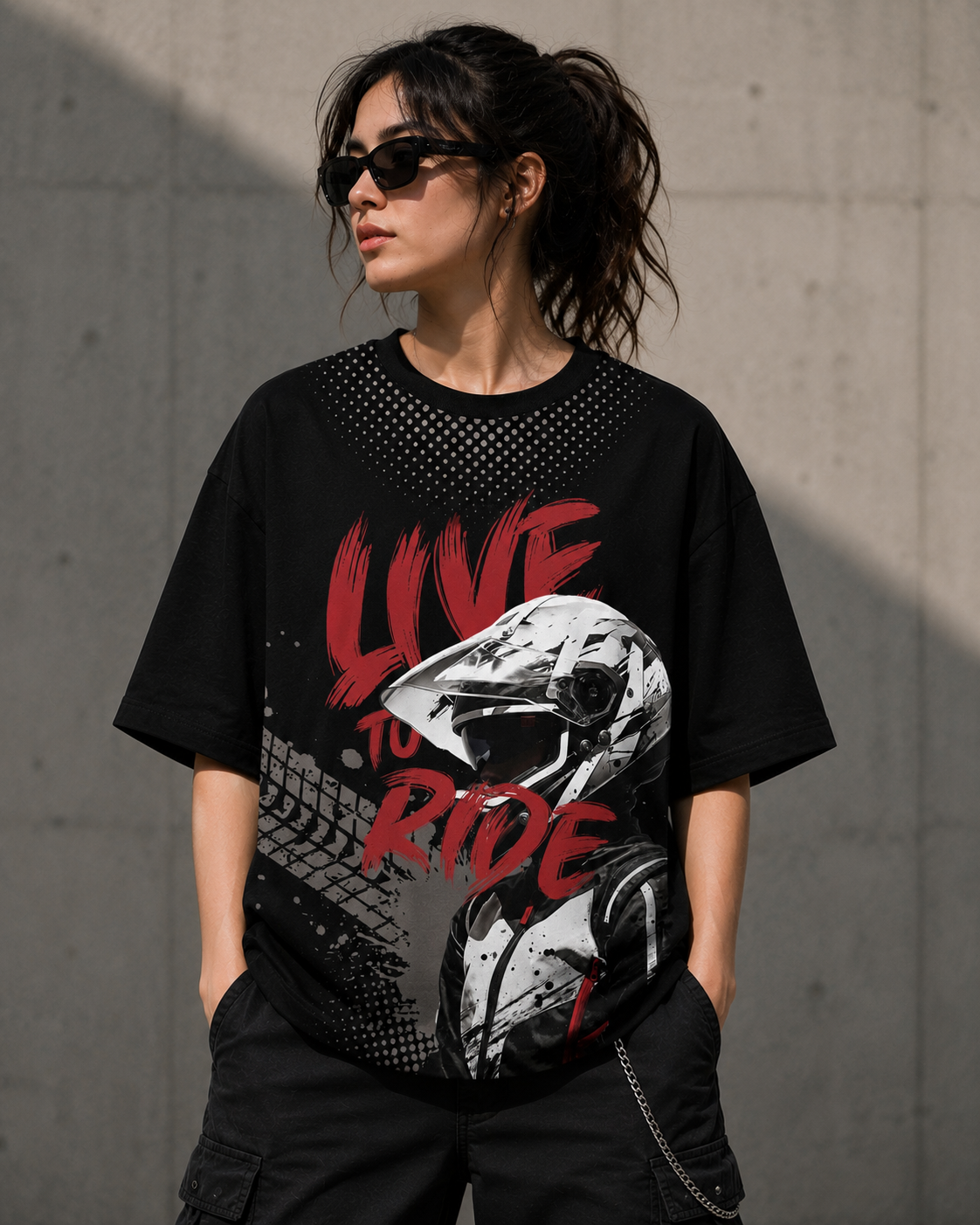 HOP Live To Ride Oversized T-Shirt