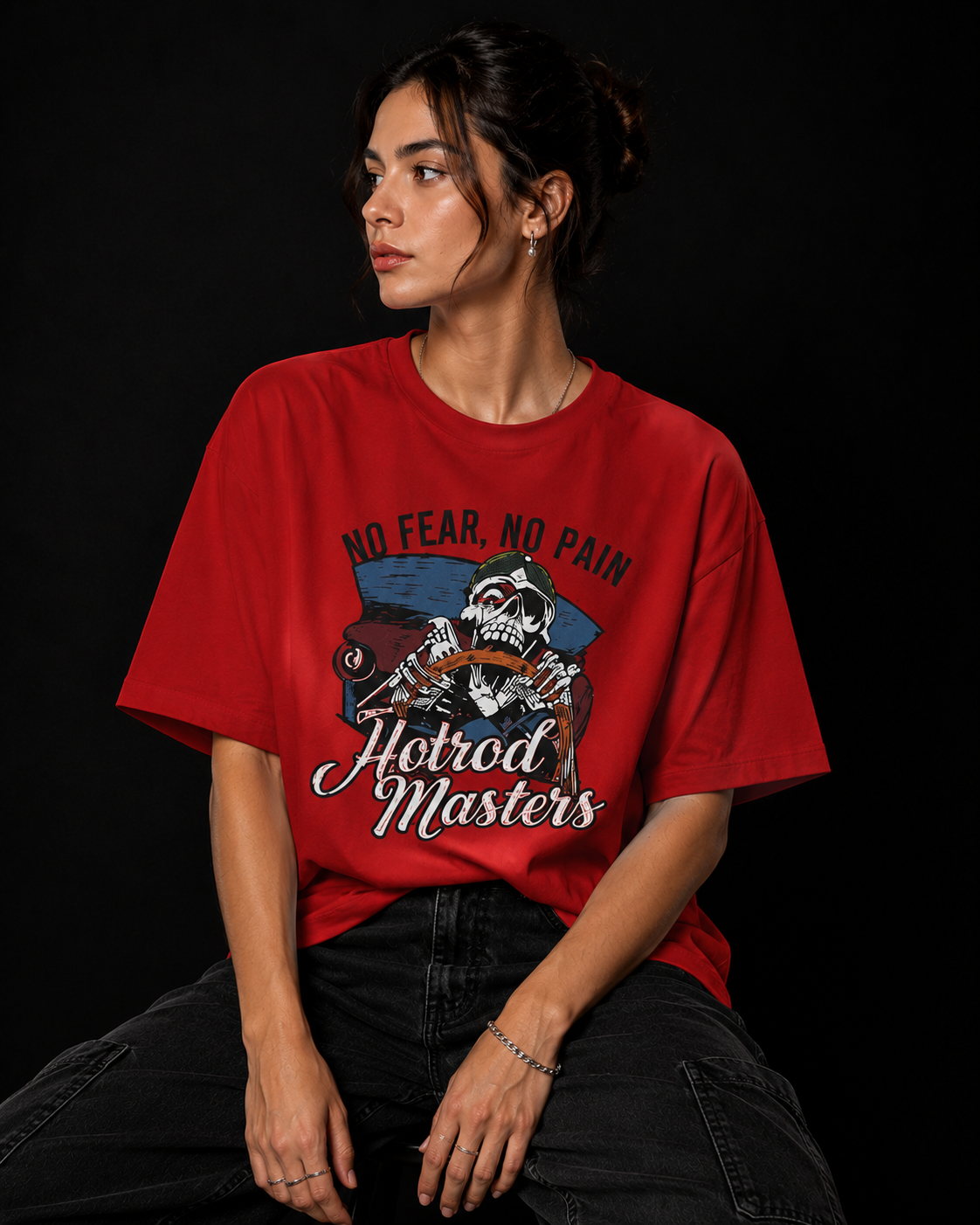 HOP Masters Oversized Tee – Red