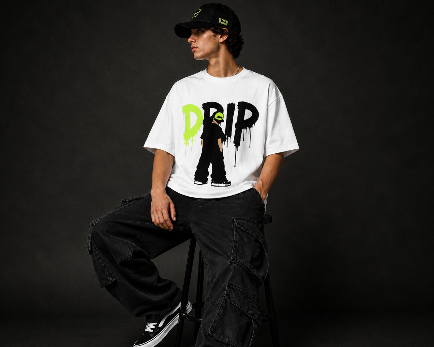 HOP over size stylish tee
