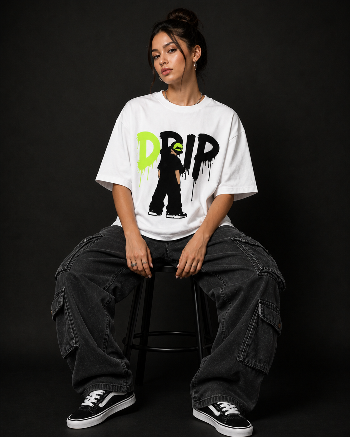 HOP over size stylish tee