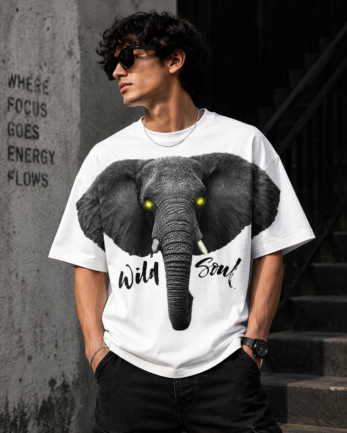 HOP wild soul oversized TEE