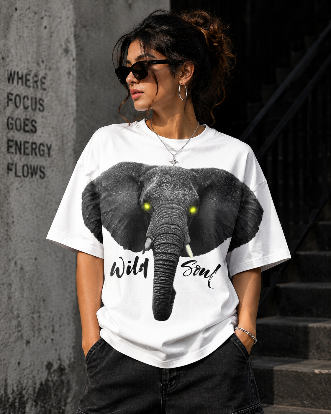 HOP wild soul oversized TEE