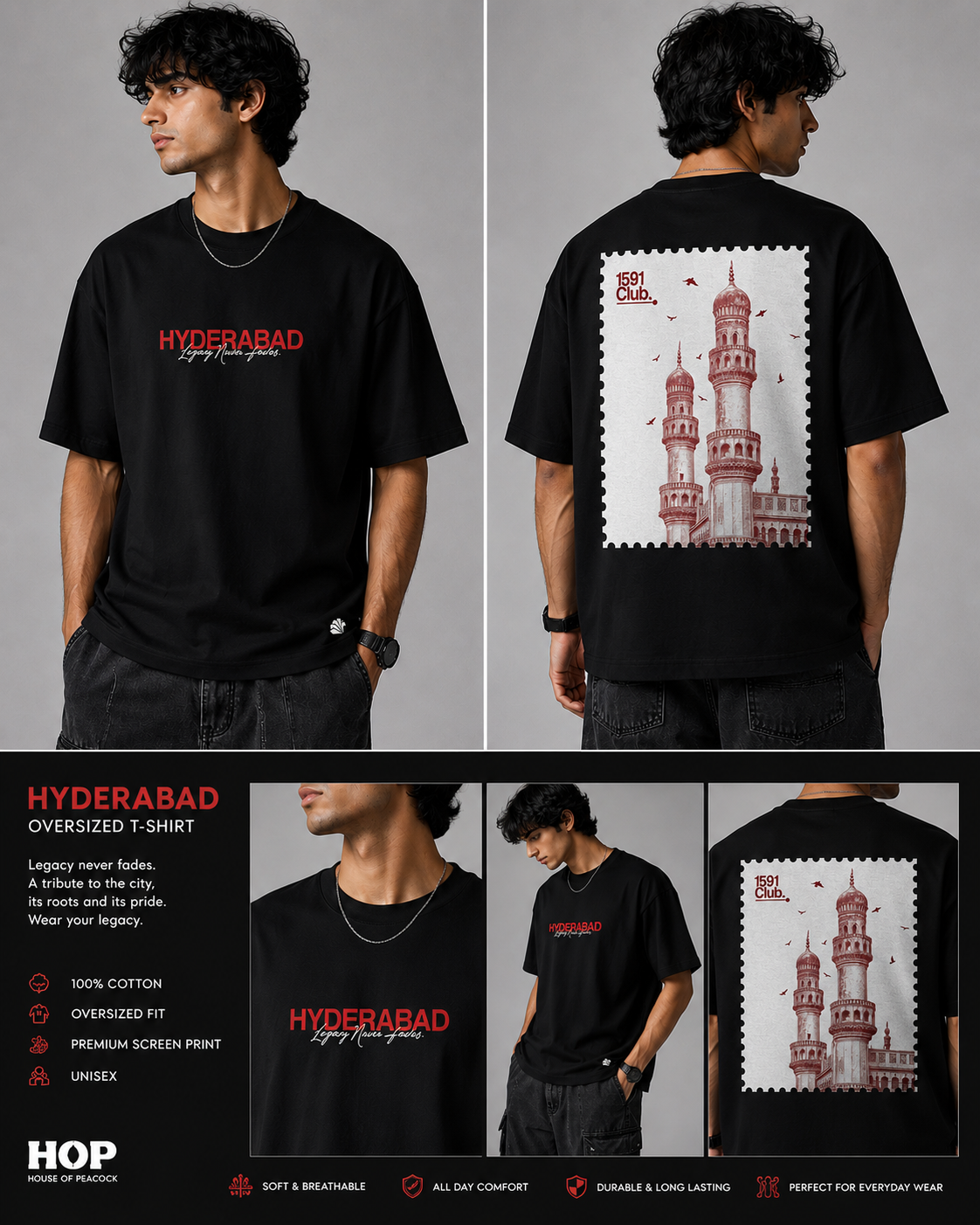 Hyderabad Legacy Oversized T-Shirt