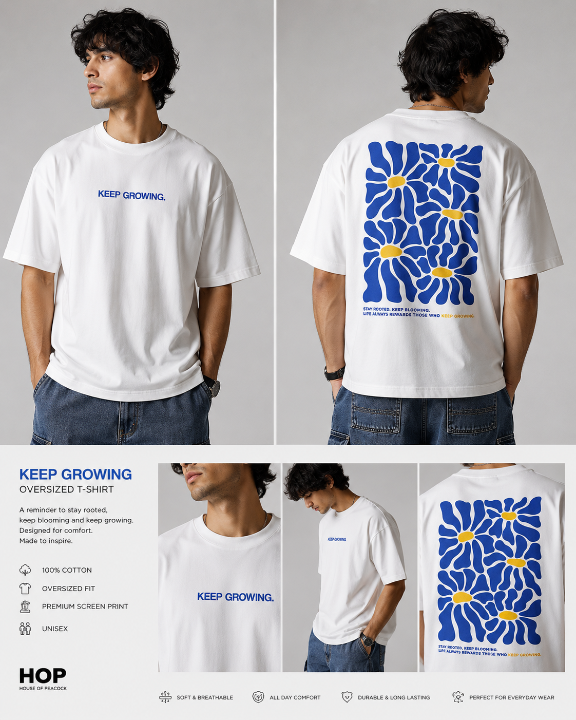 Keep Growing Oversized T-Shirt