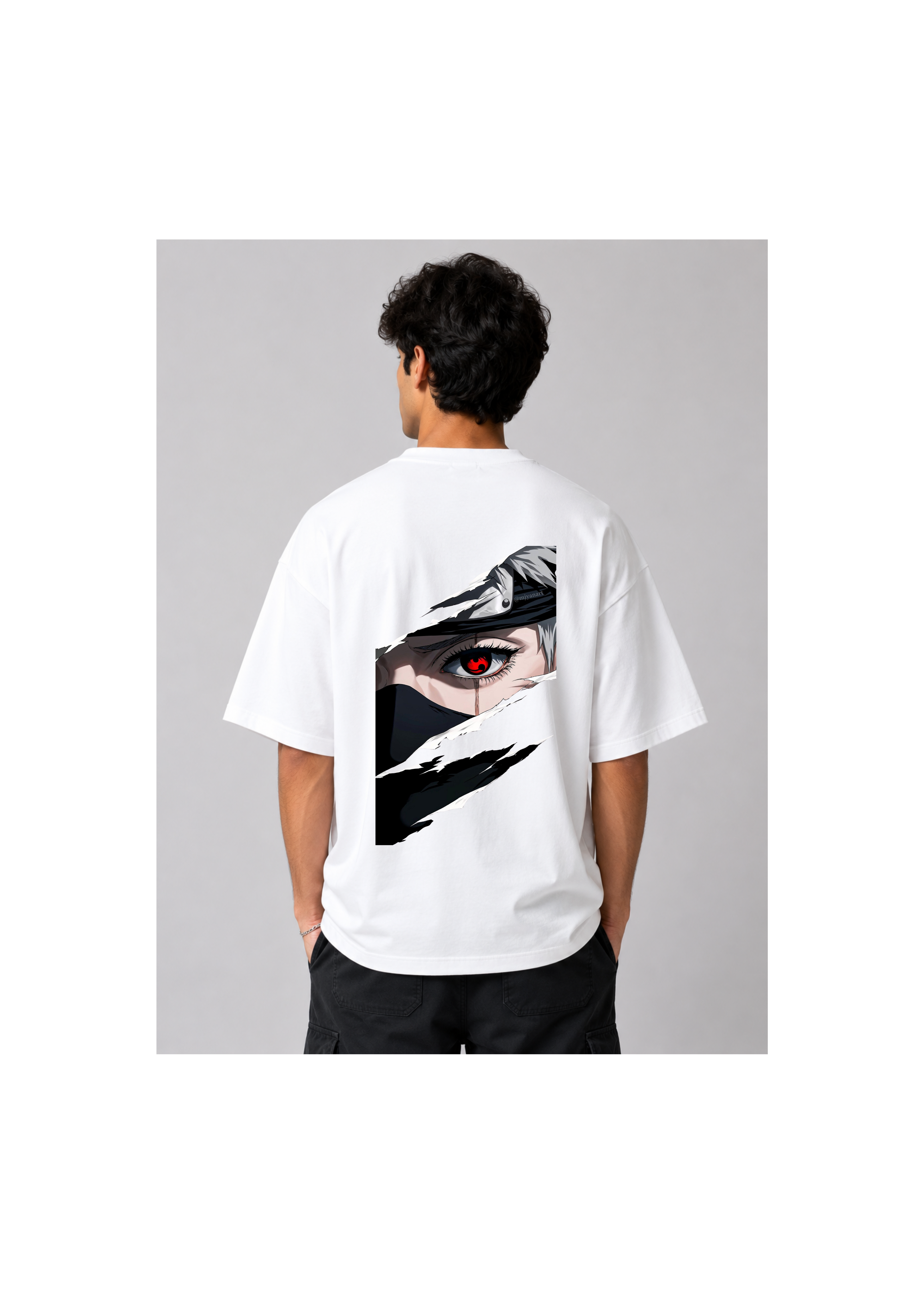 Naruto Logo Oversized Graphic T-Shirt