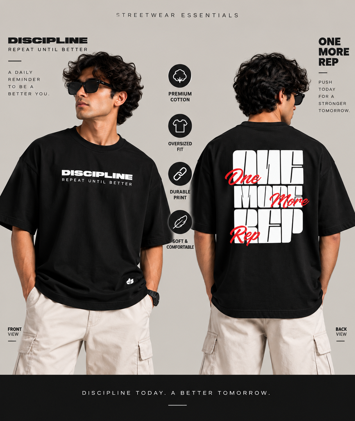 One More Rep Oversized T-Shirt