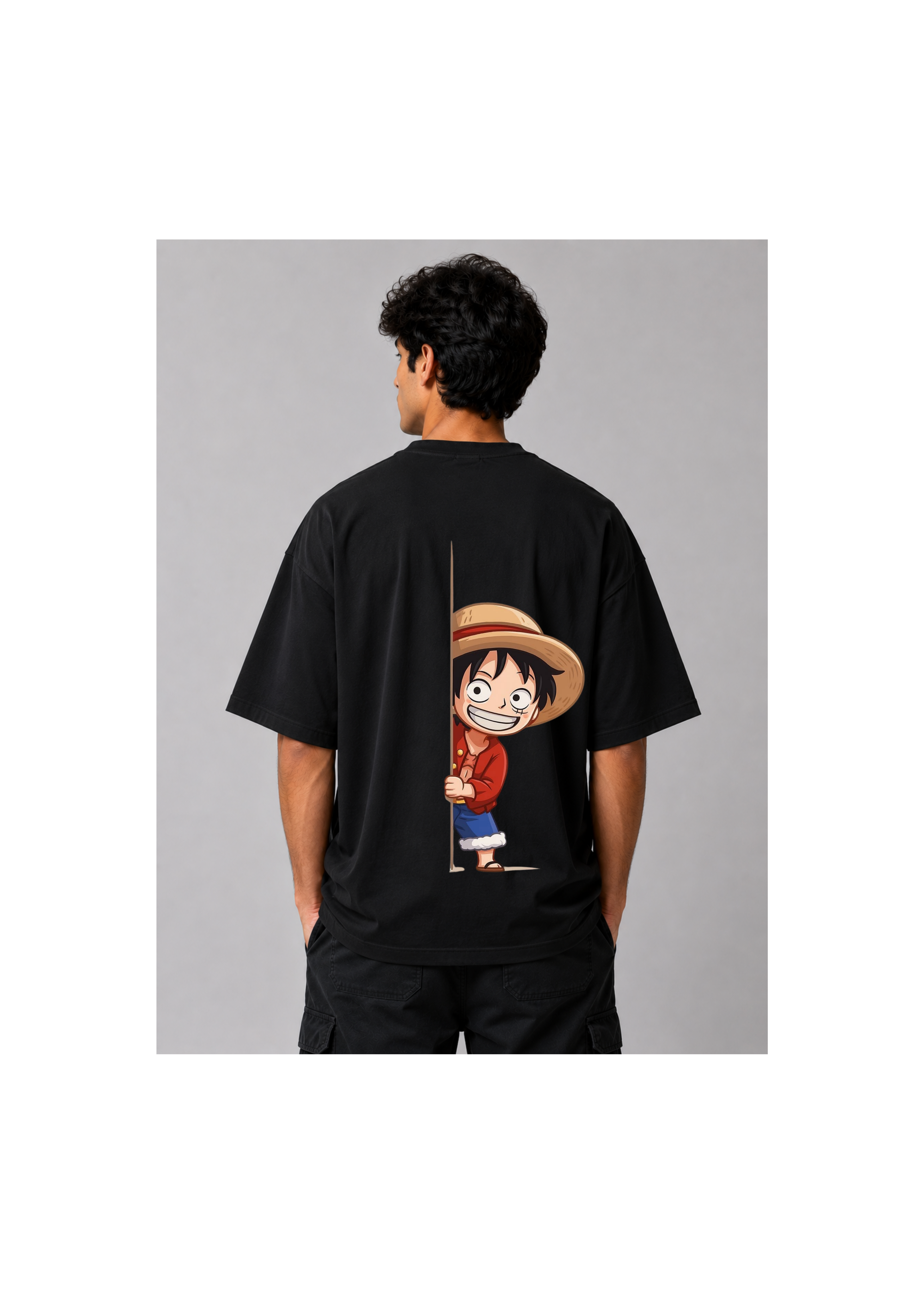 One Piece Grand Voyage Oversized T-Shirt black