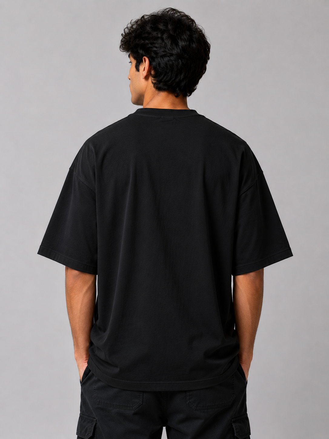 Popeye Oversized T-Shirt-black